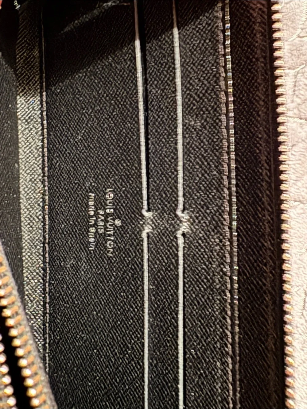LV Black Zippy Wallet